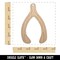 Make a Wishbone Wish Unfinished Craft Wood Holiday Christmas Tree DIY Pre-Drilled Ornament